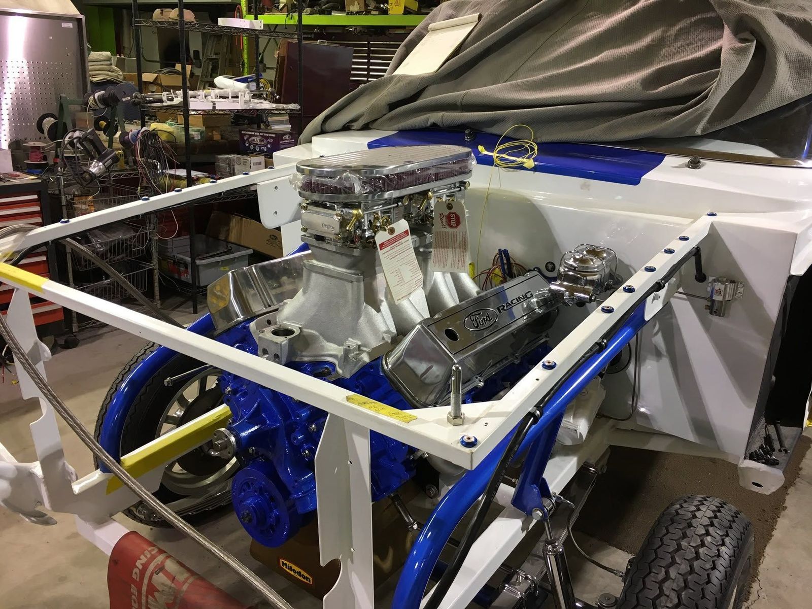 Big-block engine in a custom chassis