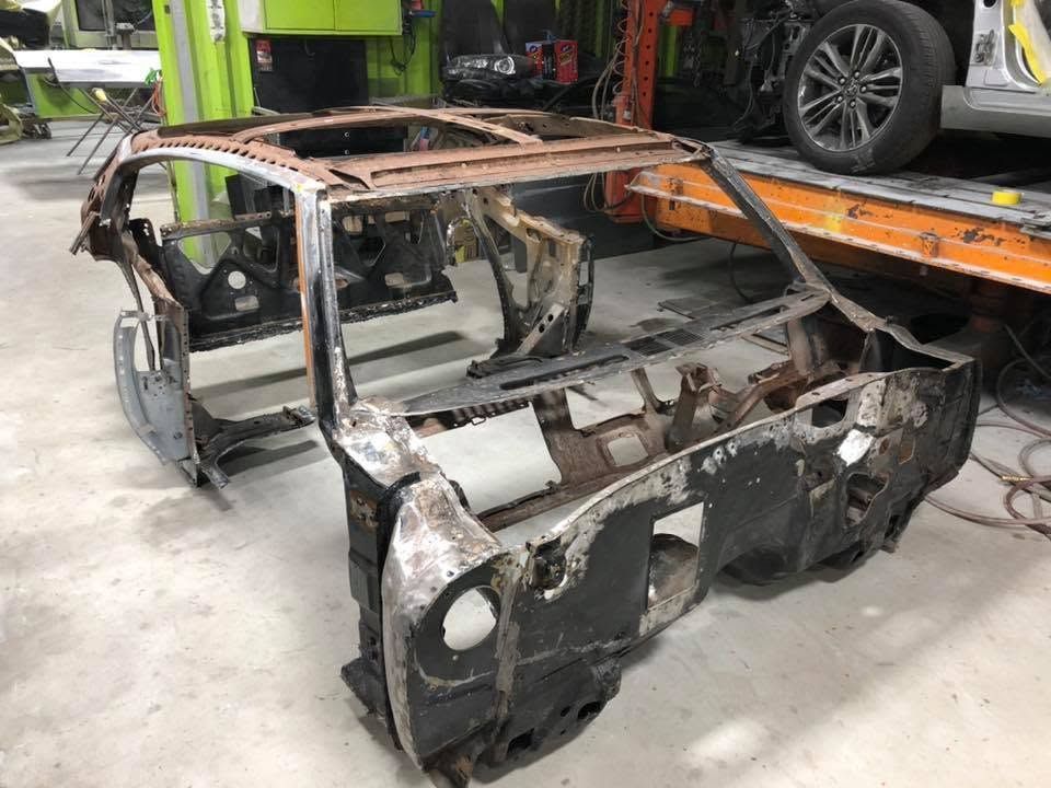 Body shell rust repair and panel replacement